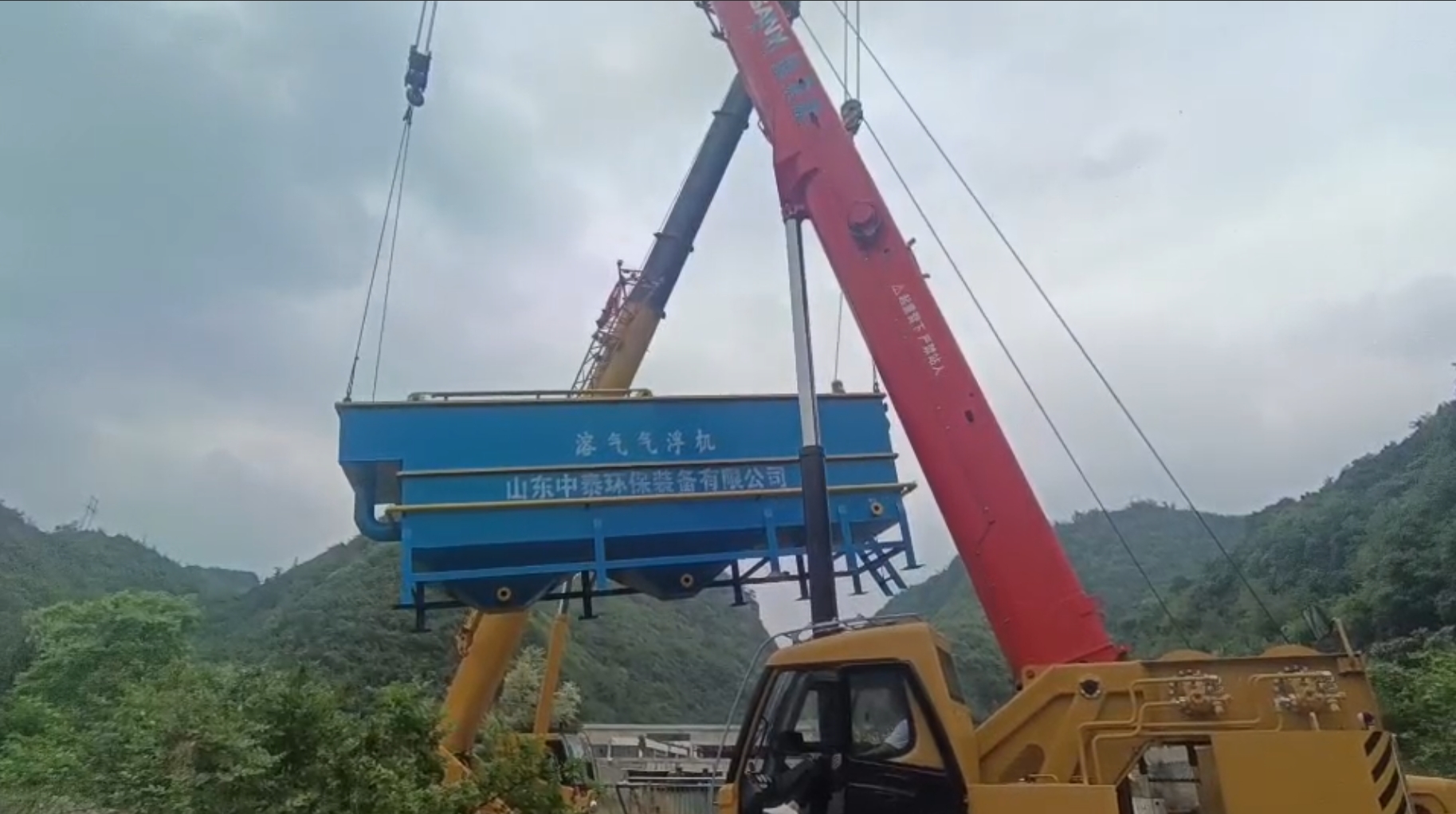 氣浮機(jī)，高效氣浮機(jī)，溶氣氣浮機(jī)，氣浮機(jī)安裝現(xiàn)場