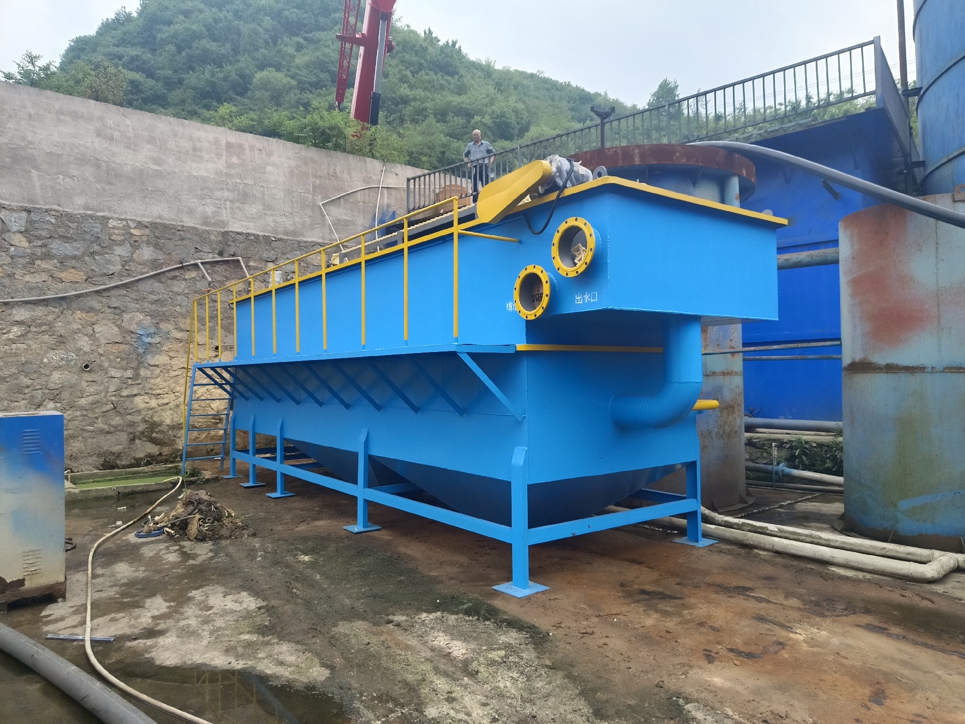 氣浮機(jī)，高效氣浮機(jī)，溶氣氣浮機(jī)，氣浮機(jī)安裝現(xiàn)場